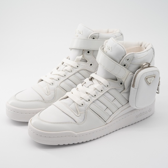 Size US11 - adidas x Prada Forum High White Re-Nylon 2TG193 Sneakers - Picture 1 of 16